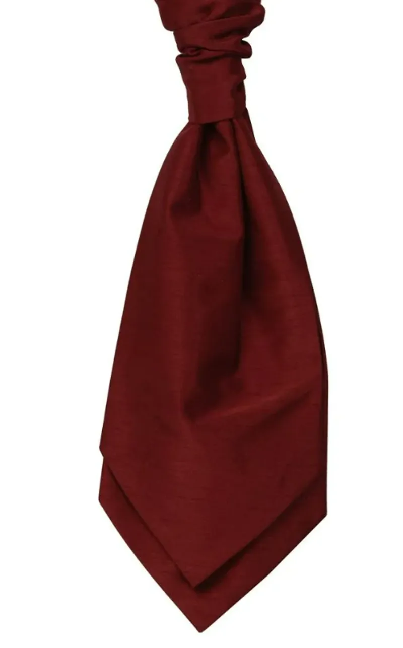 L.A. Smith Shantung Cravat Red WCR1866/3